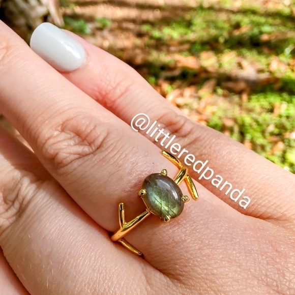 Labradorite branch ring - Picture 6 of 6